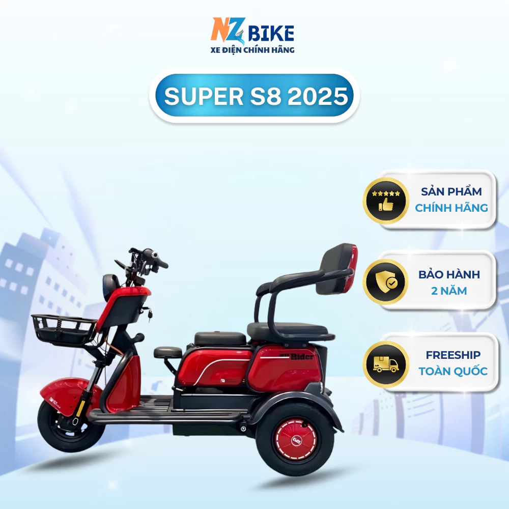 Xe điện 3 bánh Super S8 2025